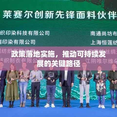 政策落地实施,推动可持续发展的关键路径