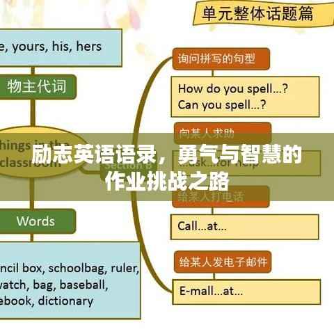 励志英语语录，勇气与智慧的作业挑战之路