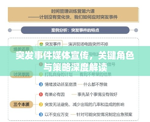 突发事件媒体宣传,关键角色与策略深度解读